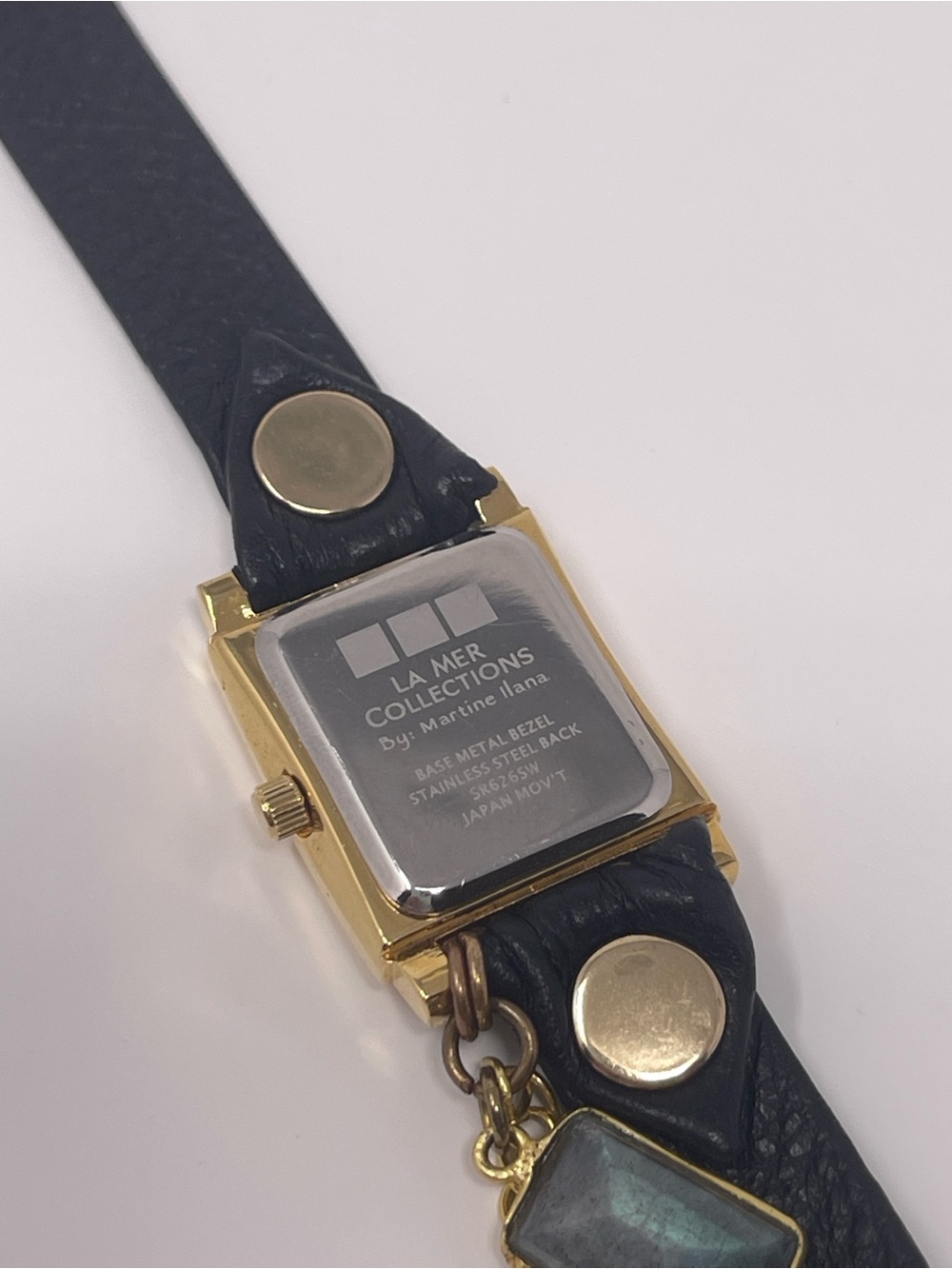 New Anthropologie La Mer Collection- Geometric Wrap Stone Watch - Picture 3 of 7